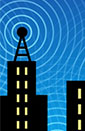 graphic of buildings and ambient signals